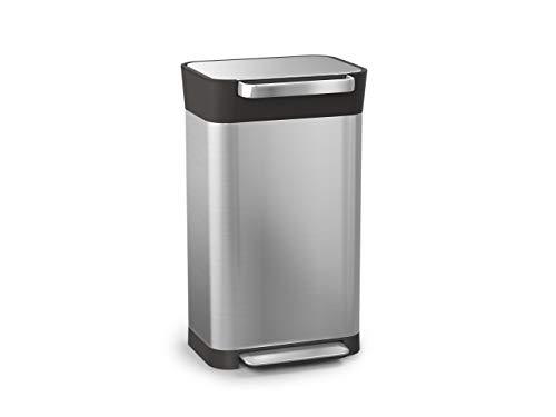 Joseph Joseph Titan 30 Trash Compactor kitchen bin - Stainless Steel