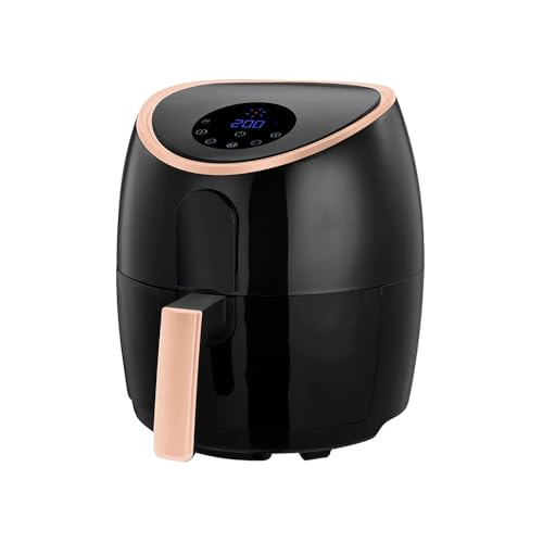 Healthy Choice Digital Air Fryer for Healthy Oil-Free Cooking - Multi-Use 1700W One Touch Digital Air Fryer for Deep Frying, Roasting, Baking & Grilling - 7.1L, Black & Rose Gold