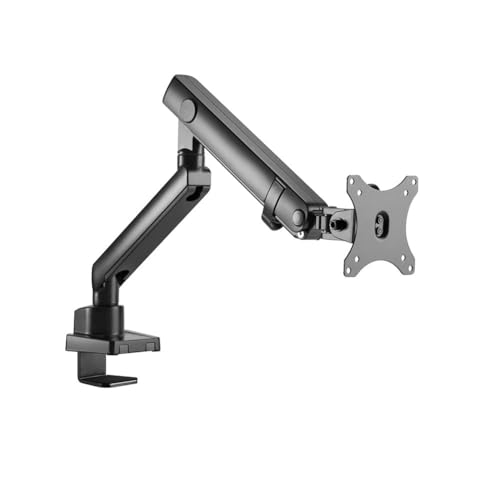 Brateck LDT20-C012 Single Monitor Aluminium Slim Mechanical Spring Monitor Arm Fit Most 17"-32" Monitor Up to 8kg per Screen VESA 75x75/100x100