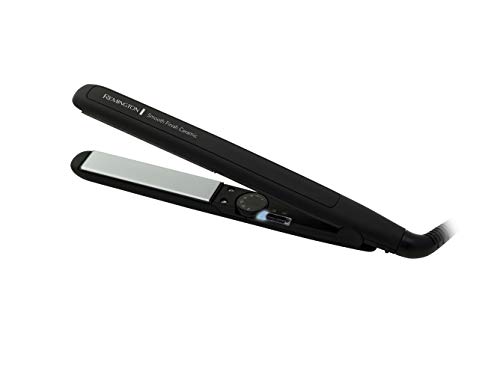 Remington Smooth Finish Ceramic Hair Straightener, S3505AU, 15 Second Fast Heat Up, Variable Settings Up to 230°C, 110mm Ceramic Plates Lock In Moisture, Black