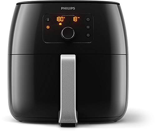 Philips Advance Collection Air Fryer Xxl with Twin Turbostar and Rapid Technology Including Double Layer Accessory, Black, Hd9651, 91