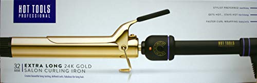 Hot Tools XL24K Gold Curl Iron, 32mm XL, 32 Milliliter