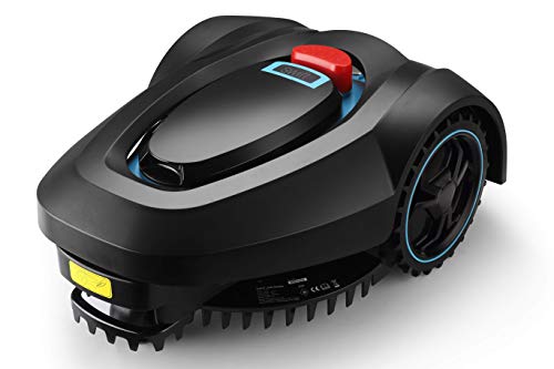 Swift RM18 28V Robotic Lawnmower AutoCharging Self-Propelled 18cm Cut Width and 20-60mm Cutting Heights Robot Lawn Mower with Samsung Battery for Lawns up to 600m² Include Garage