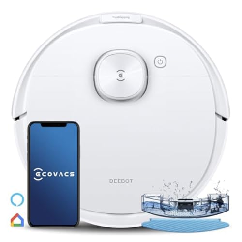 ECOVACS DEEBOT N8 Robot Vacuum Cleaner,dToF 2-in-1 Vacuum & Mopping,2300Pa Suction Power,Multi-Floor Mapping, Virtual Boundary,Carpet Detection