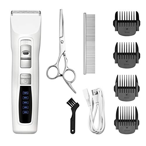 Bousnic Dog Clippers 2-Speed Cordless Pet Hair Grooming Clippers