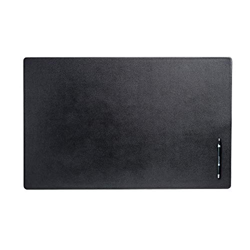 Dacasso Leather Desk Mat Without Rails, 30" x 19", Black