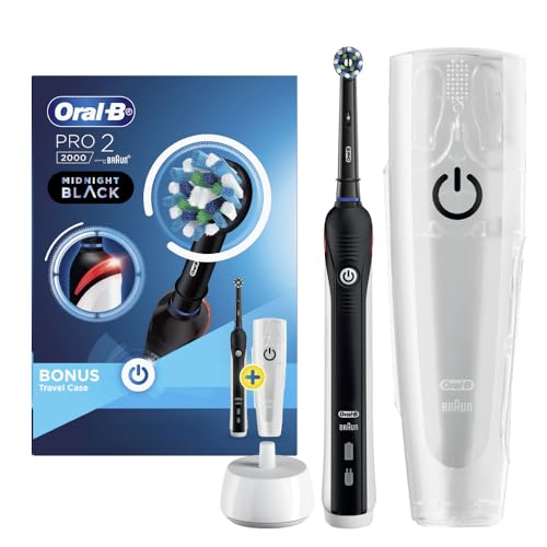 Oral-B Pro 2000 Deep Clean Electric Toothbrush Black + Travel Case