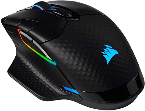 Corsair Dark Core RGB Pro SE, Wireless FPS/MOBA Gaming Mouse with Slipstream Technology, Black, Backlit RGB LED, 18000 DPI, Optical, Qi Wireless Charging Certified