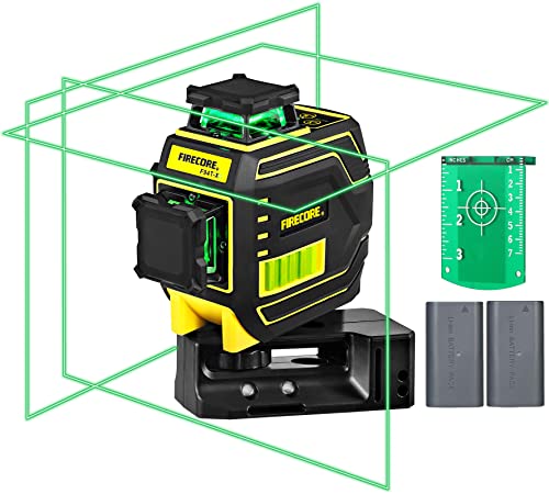 Firecore 3 X 360°Laser Level, 165ft /50m Green Self-Leveling Laser