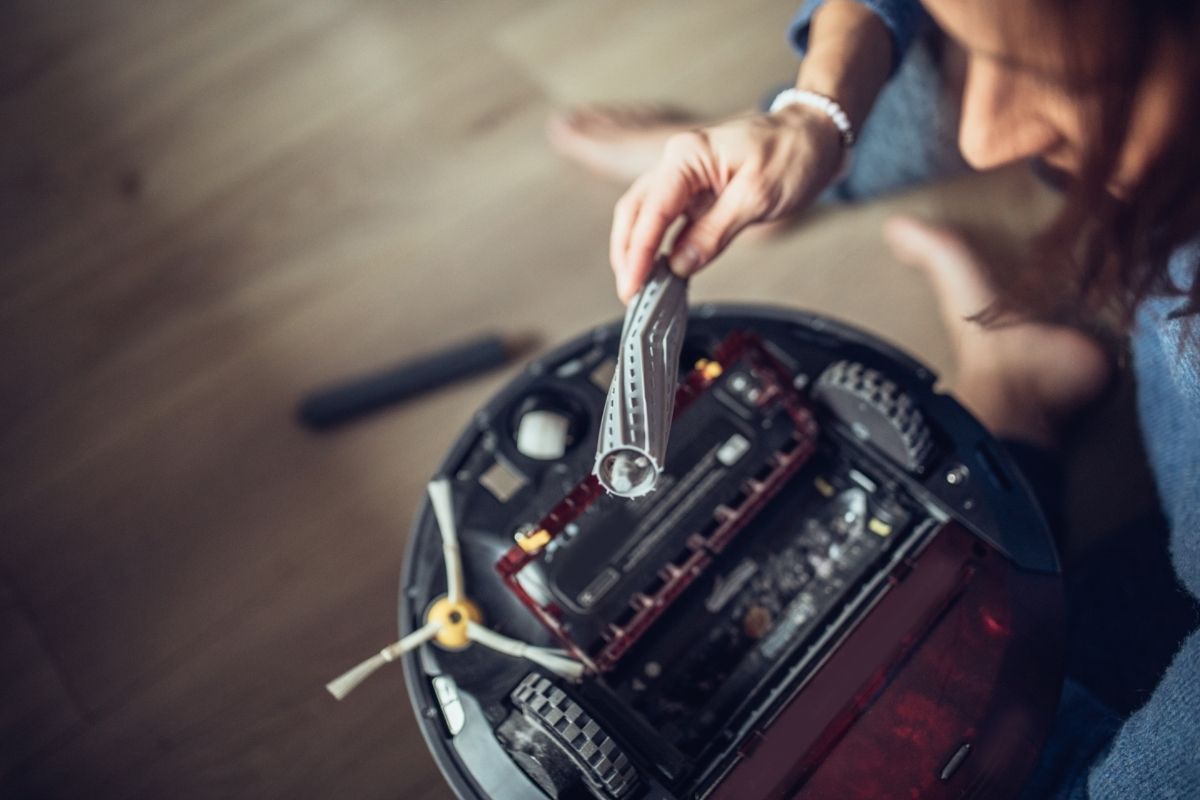 Maintaining a robotic vacuum